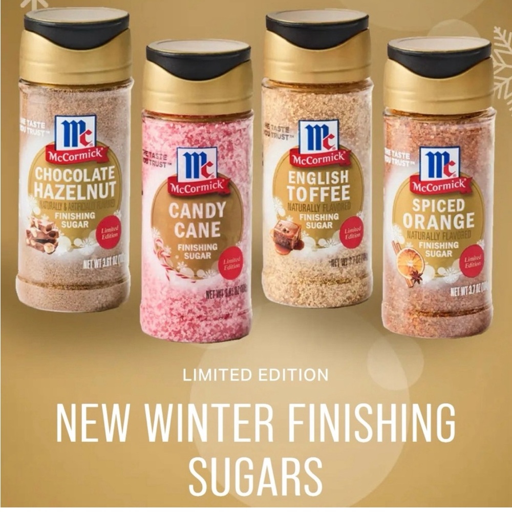 McCormick Winter Finishing Sugars new sealed